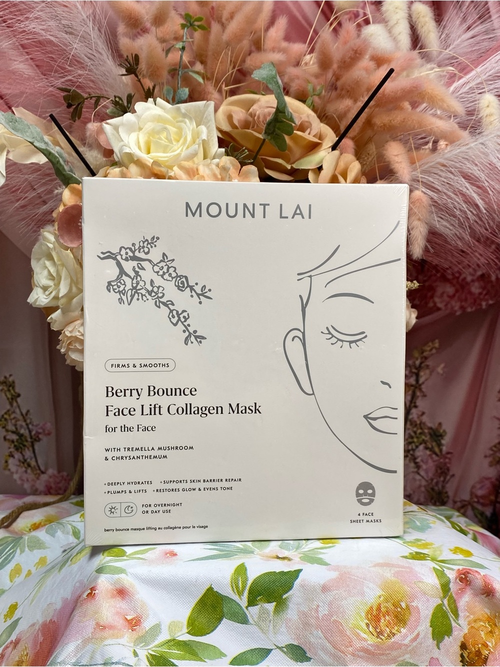 Berry Bounce Face Lift Collagen Mask — Cream